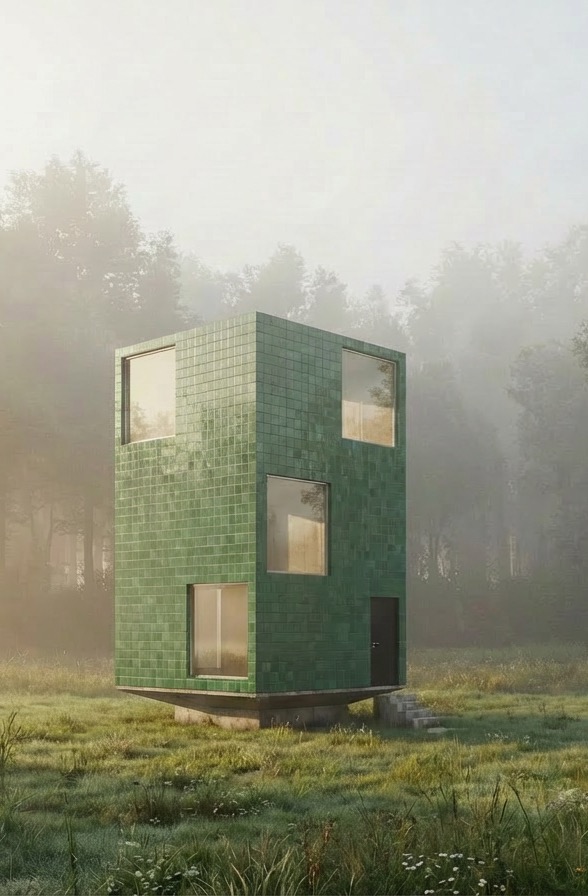 Photorealistic architectural exterior 3D visualization